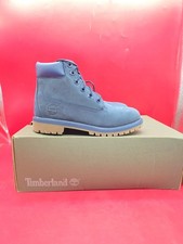 Timberland Premium 6in Waterproof Boot 4.5 Juniors Blue Nubuck