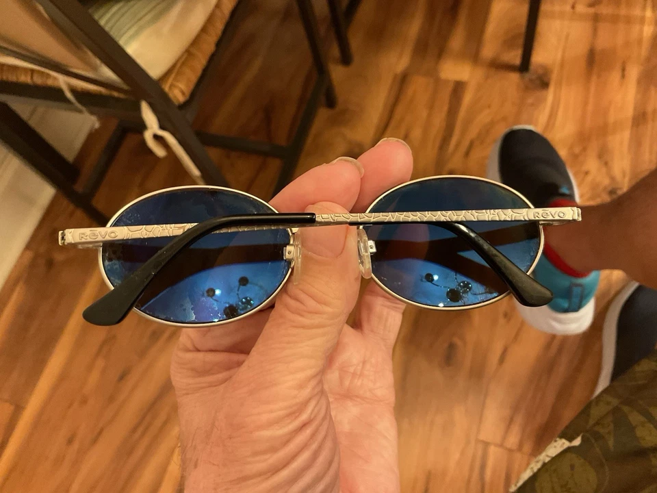 Gafas de sol polarizadas Revo Python I RE 1147-03 plateadas azules al agua Japón nuevas Foto 4 de 4
