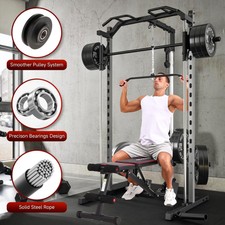 Smith Machine with LAT Pull Down Cable Crosso...