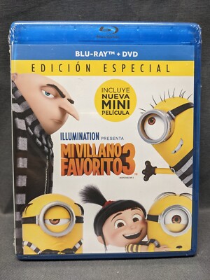 Mi Villano Favorito 3 Blu Ray & DVD Edicion Especial New Factory Sealed