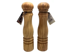 Swissmar 2pc Salt & Pepper Mill Grinder  24 cm/9.25” Solid Roma Olive Wood