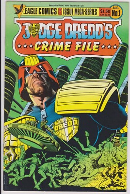 Judge Dredd's Crime File Issue #1 Comic Book. John Wagner. Eagle Comics 1985
