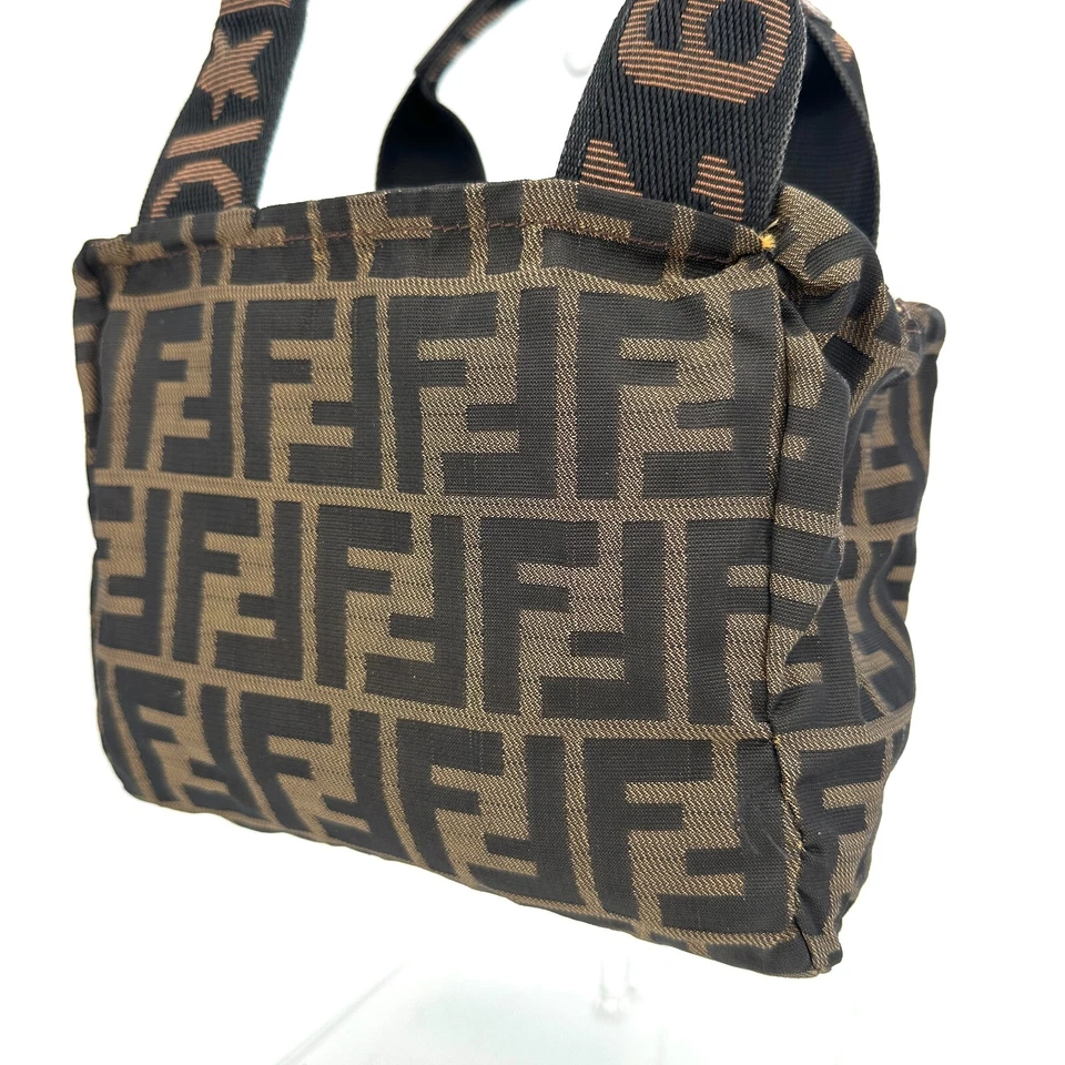 FENDI Zucca Hand bag Mini Nylon Authentic F05-0204 - Image 2 of 4