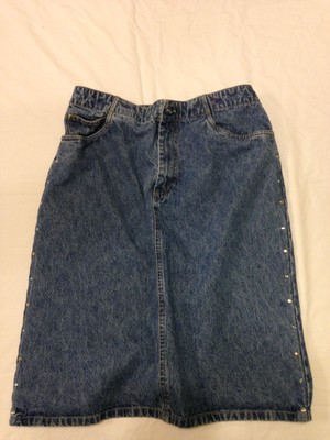 Buy Faded Glory Womens 8 Blue Denim KneeLength Rear Vent Pencil Skirt Online Buy Faded Glory Womens 8 Blue Denim KneeLength Rear Vent Pencil Skirt Online