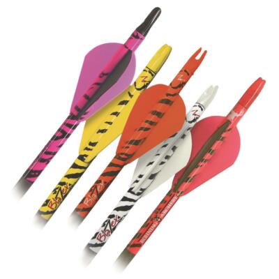 Bohning Blazer Arrow Wrap Orange Tiger 4 inch 13 pack