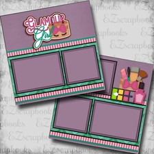 Glamor Girl - 2 Premade Scrapbook Pages - EZ Layout 5356