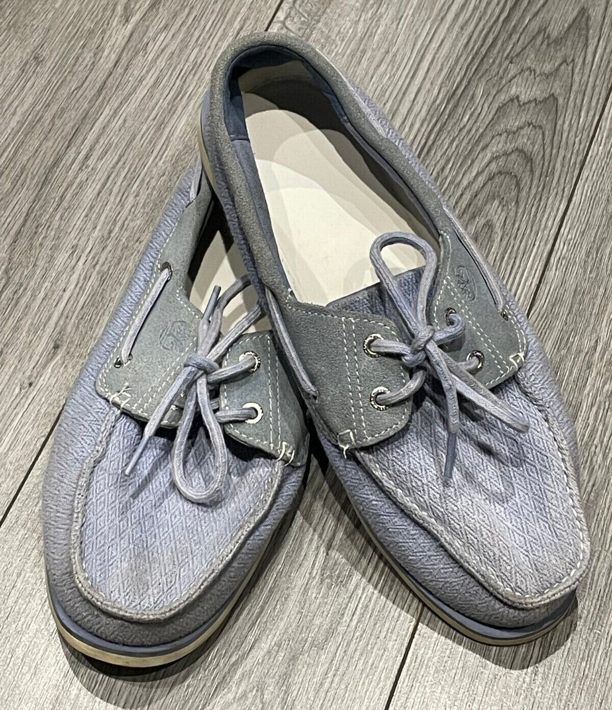 Men's TIMBERLAND Light Blue Boat / Deck Shoes UK 10.5 EU45 Wedding