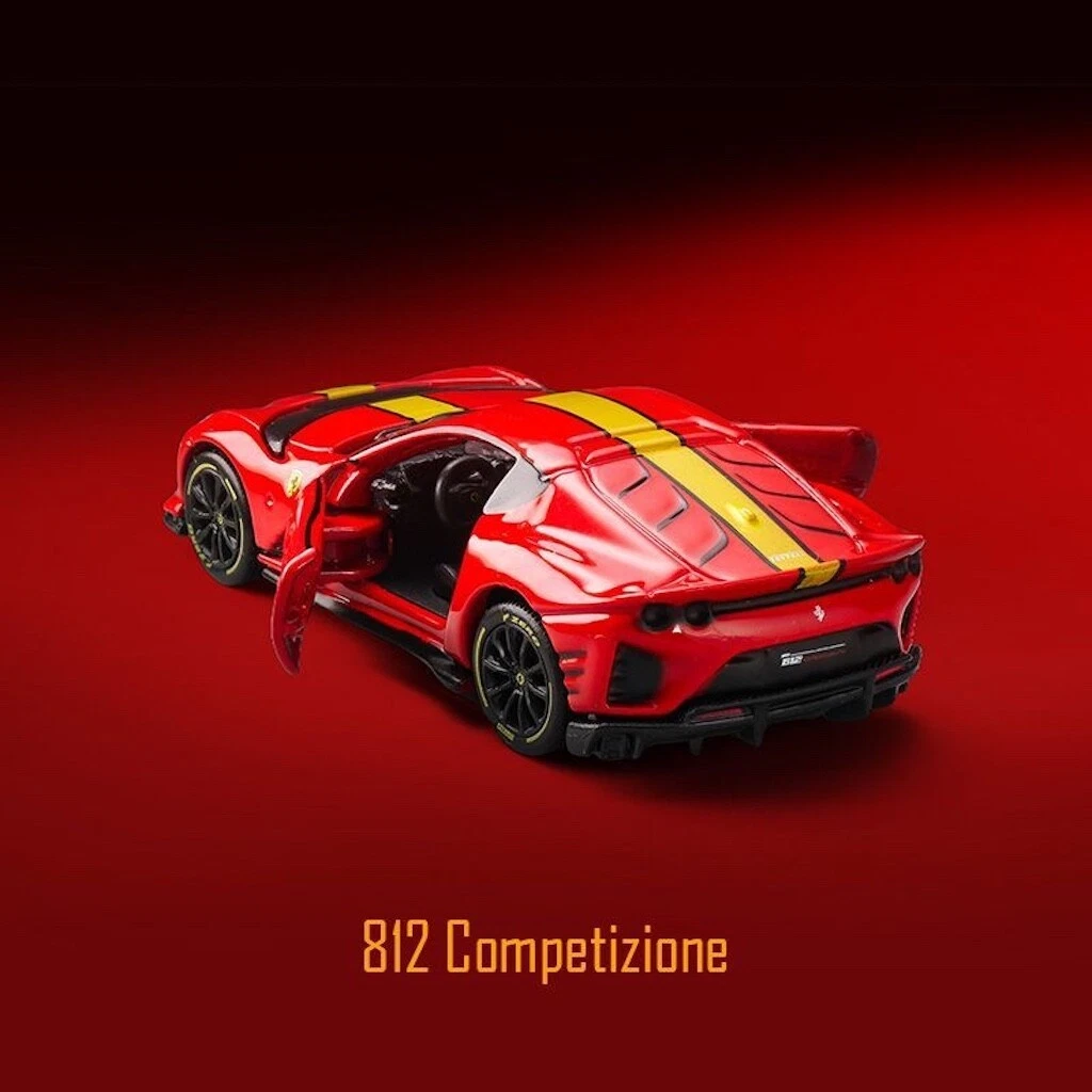 Bburago 1:64 Red Ferrari 812 Competizione Sports Model