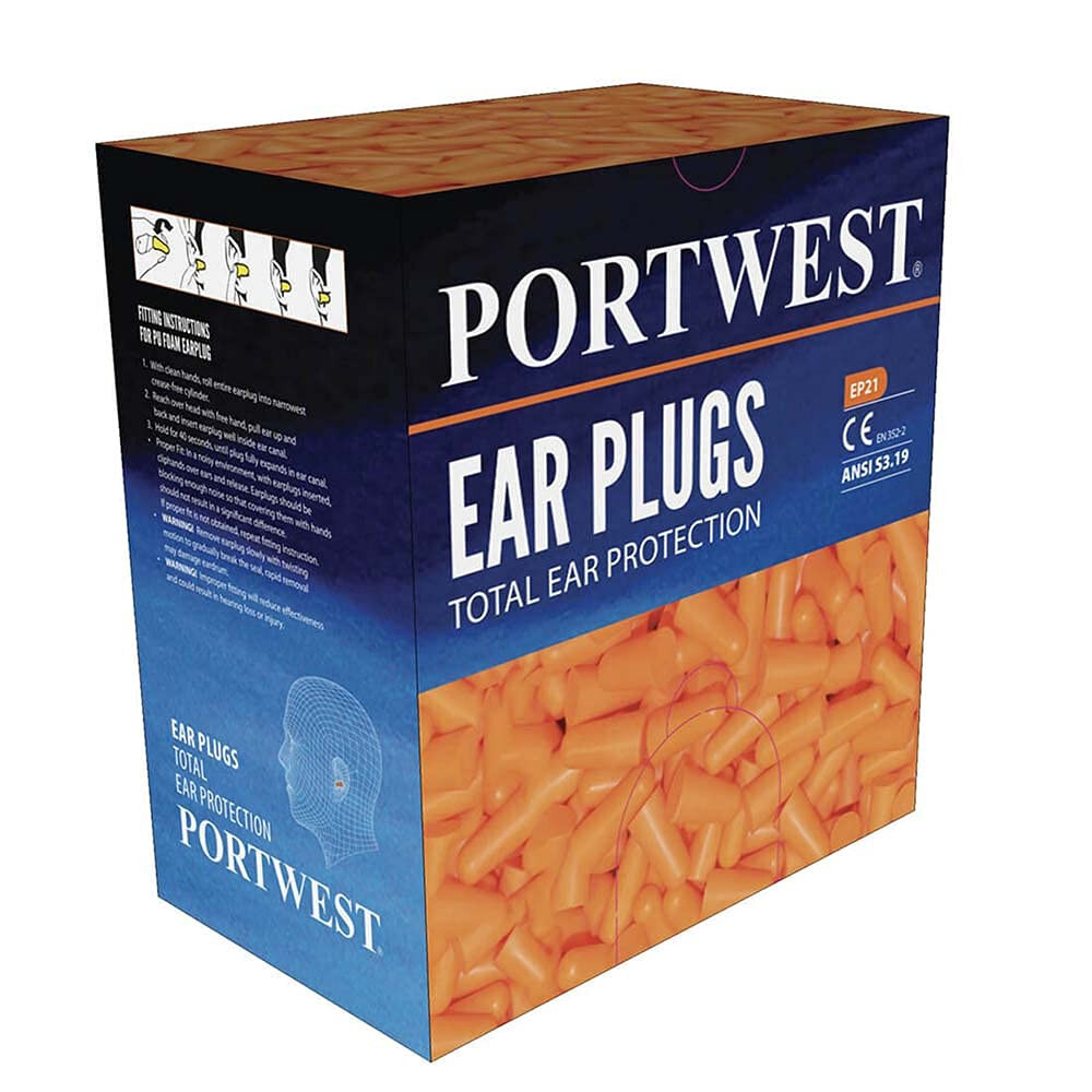 Portwest Gehörschutzstöpsel Nachfüllpack Für Spender (500 Paar) - Image 2