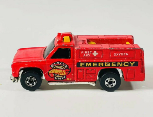 1974 Hot Wheels EMERGENCY UNIT Oxygen First Aid - Hong Kong Red Good Shape - Picture 1 of 11