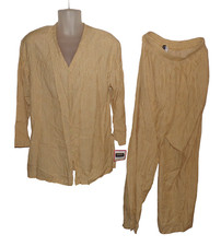 Vintage NWT Albert NIPPON Studio Striped Rayon Pantsuit Baggy Pants & Tunic