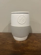 Pampered Chef Ceramic Egg Cooker #1529, With Silicone Sleeve And Instructions