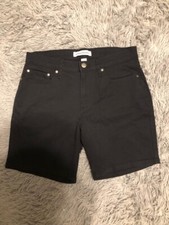 Essentials Women's Denim Shorts Black Size 29 Jean Chino