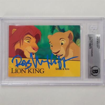 Rob Minkoff signed 2019 Upper Deck Disney Lion King Simba Nala