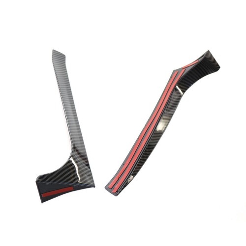 Carbon Fiber Texture Rear Window Spoiler Canard Splitter For VW Golf GTI 09-13 - Picture 4 of 10