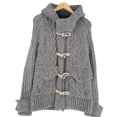 Superdry Pullover Sweatshirt Herren Strickjacke Wolle Zopfmuster