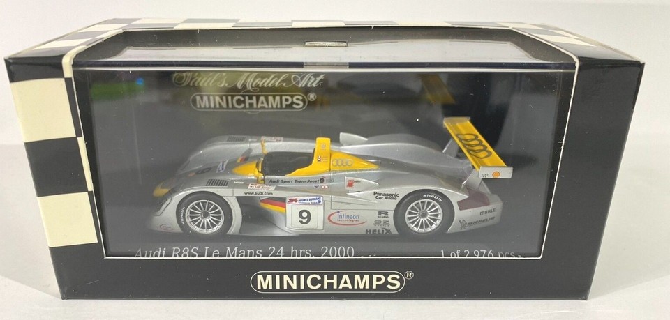 MINICHAMPS 430 000909 AUDI R8S #9 24 Heures du Mans 2000 NO SPARK 1/43
