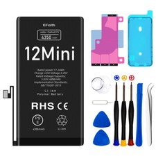 4350mAh Internal Battery Replacement For iPhone 12 Mini High Capacity Kit Lot