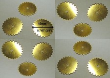 24 Solid BRASS Gears Blanks Flat 19mm 3/4" SteamPunk  Altered Art USA Made