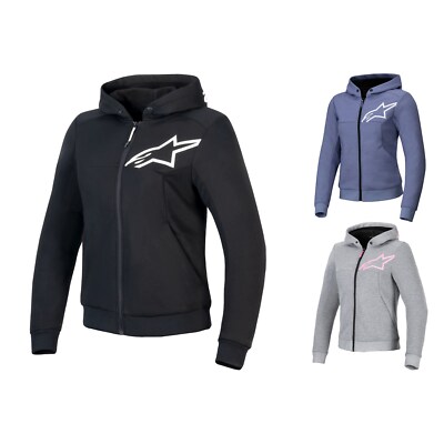 Damen Motorrad Jacke - Alpinestars Stella Chrome V2 Sport - Hoody mit Protektor