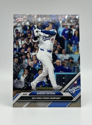 2024 Topps Now Los Angeles Dodgers SHOEHI OHTANI 2024 World Series Chams WS-2