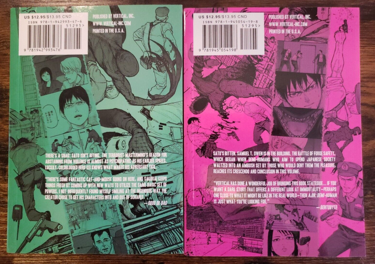 Ajin Manga by Gamon Sakurai Volumes 6 7 8 9 10 English Language Vertical  Inc.