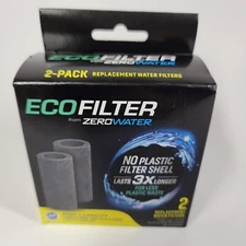 Zero Water Eco Filter Gray Replacement (2) Water Filters for Pitcher ZP-010ECO