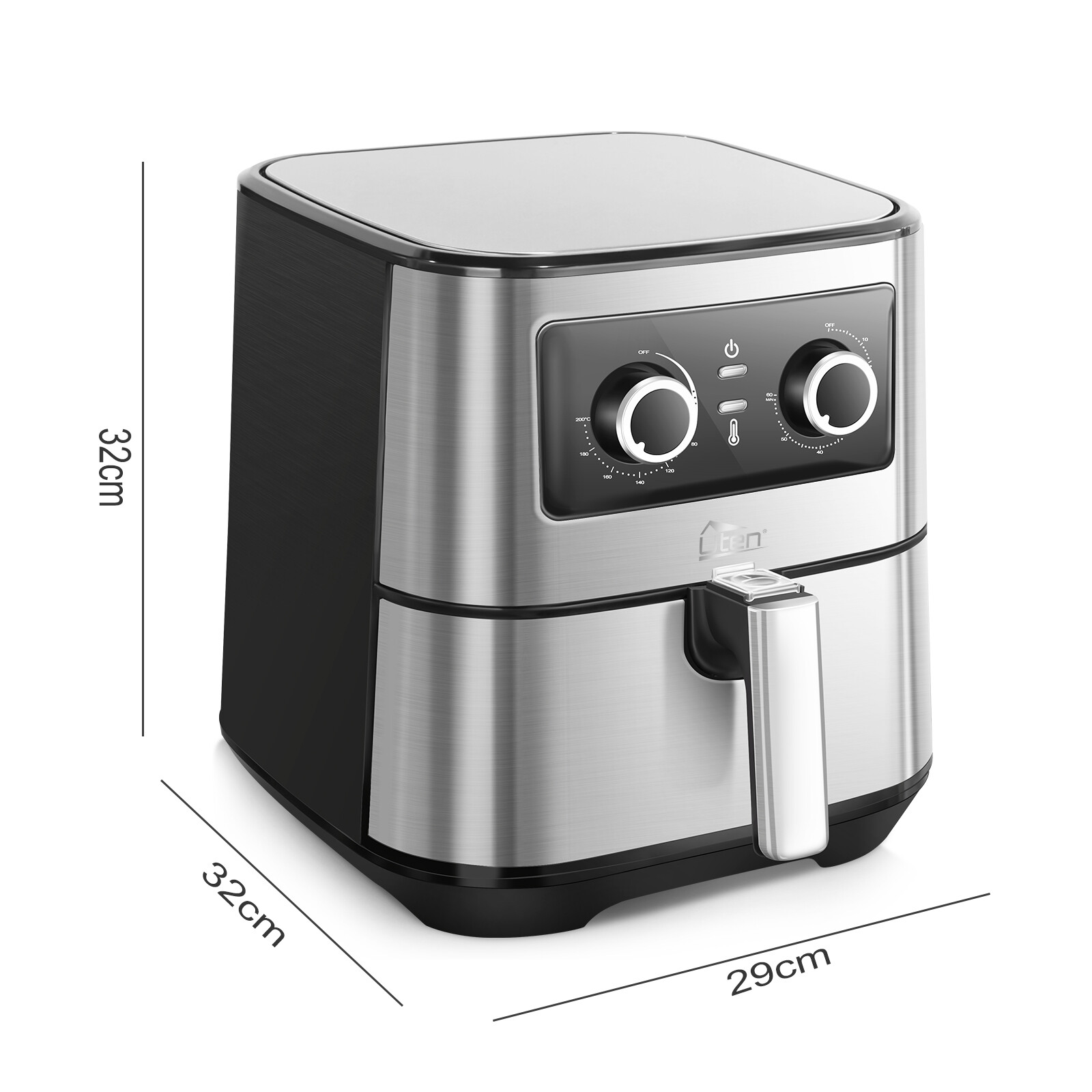 Uten Air Fryer 1700W 5.5L Low Fat Healthy Oven Cooker Kitchen Frying