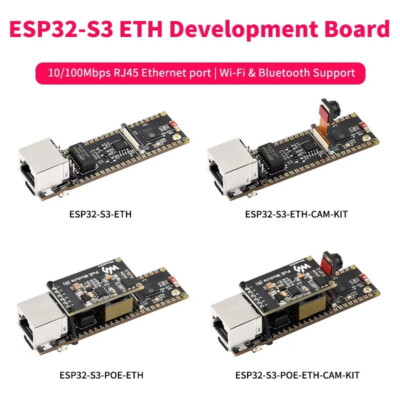 Sharewave ESP32-S3 ETH RJ45-Ethernet, WLAN und Bluetooth-Kamera, PoE-Funktion