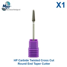 Dental MDT HP Carbide Cutter Twisted Cut With Fine Cross Cut Ø4.0mmX15.0mm