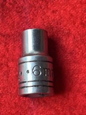 S-K TOOLS 40704 SHALLOW SOCKET 6MM, 1/4” DRIVE, 6 POINT - USA (tb6.7)