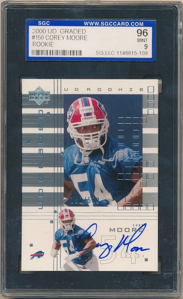 Corey Moore Upper Deck Graded #150 Autographed