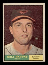 1961 TOPPS #295 MILT PAPPAS BALTIMORE ORIOLES