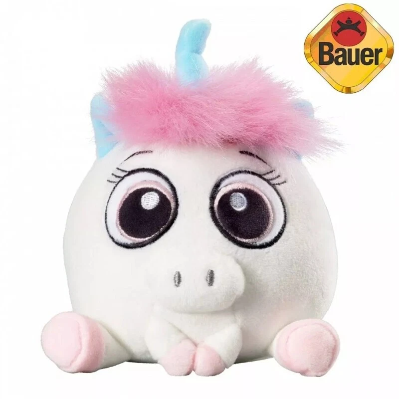 BAUER SPIELWAREN Plüschtiere mit Großen Augen - Einhorn Pink