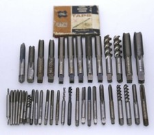 39Pc Assorted Sizes/Brands HSS TAPS Die Lot 3