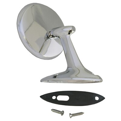 1953~1954 Chevy 150 210 Bel Air Nomad Outside Door Mirror Chrome w/Hardware 4024