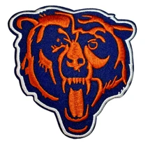 Chicago Bears NFL Team Logo Embroidered 3.5in Iron / Sew-On Patch