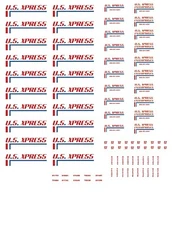 HO Scale Truck / Trailer Decals. " US Express "