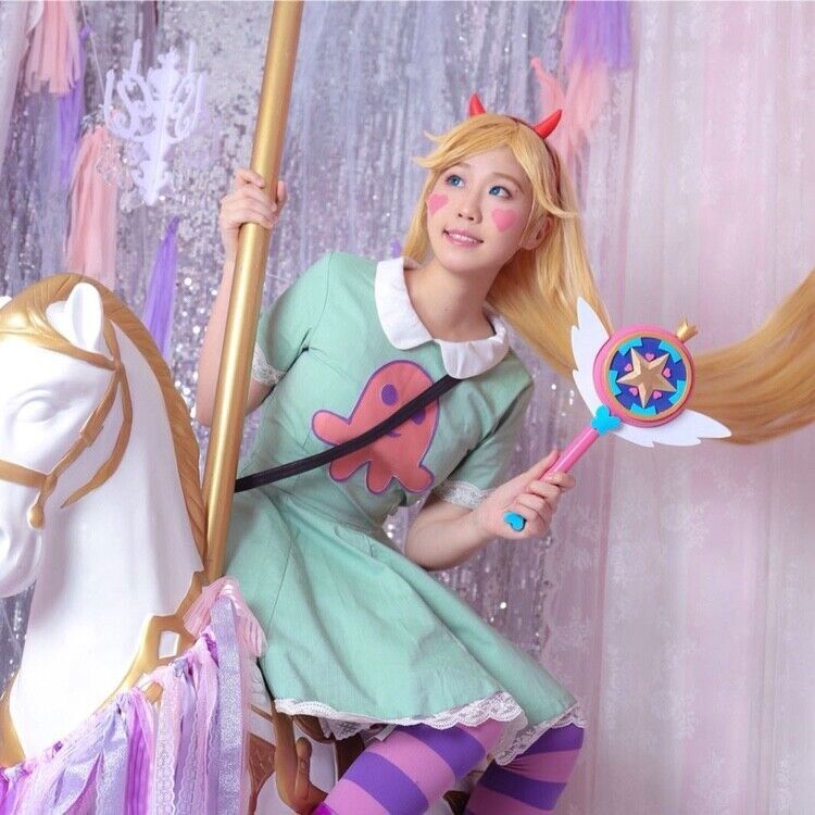 Star Vs. The Forces Of Evil Magic Wand Cane – Cosplay Prop / Costume Accessory – Girl's Toy