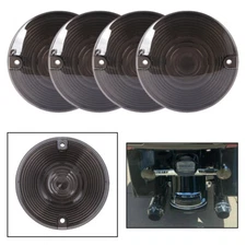 4Pcs Smoke Turn Signal Light Lens Covers For Harley Touring Electra Road Glide