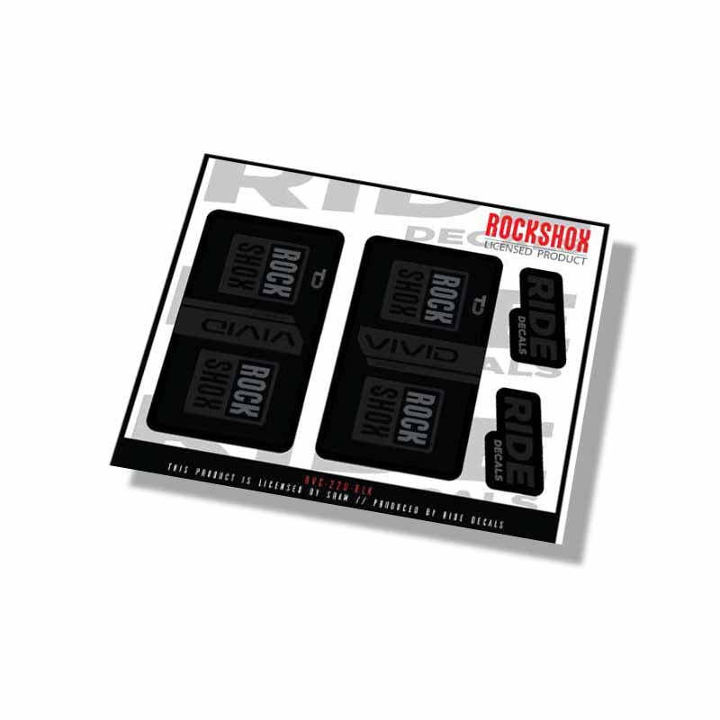 Rockshox Vivid Coil Ultimate 2025 Gabel Aufkleber - Schwarz - Lizenziert von Rockshox