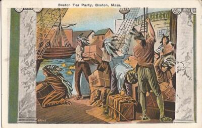 AMERICAN HISTORY - Boston Tea Party - Boston, MASSACHUSETTS - 1930 | eBay