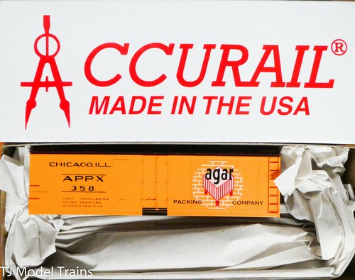 Accurail HO #8326 (Rd #358) Agar Packing Company, refrigerador de acero Refr40' (formulario de kit) | Zustand: New