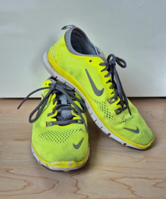Nike Free Running Lauf Sport Schuhe Sneaker Neon Gelb
