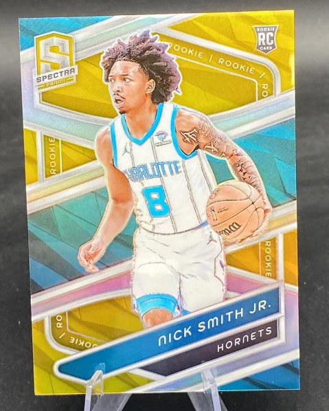Nick Smith Jr 2023-24 Panini Spectra 02/10 Gold Grizzlies #141