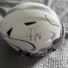 Vikings Justin Jefferson drip speedflex W/ Beckett COA. 