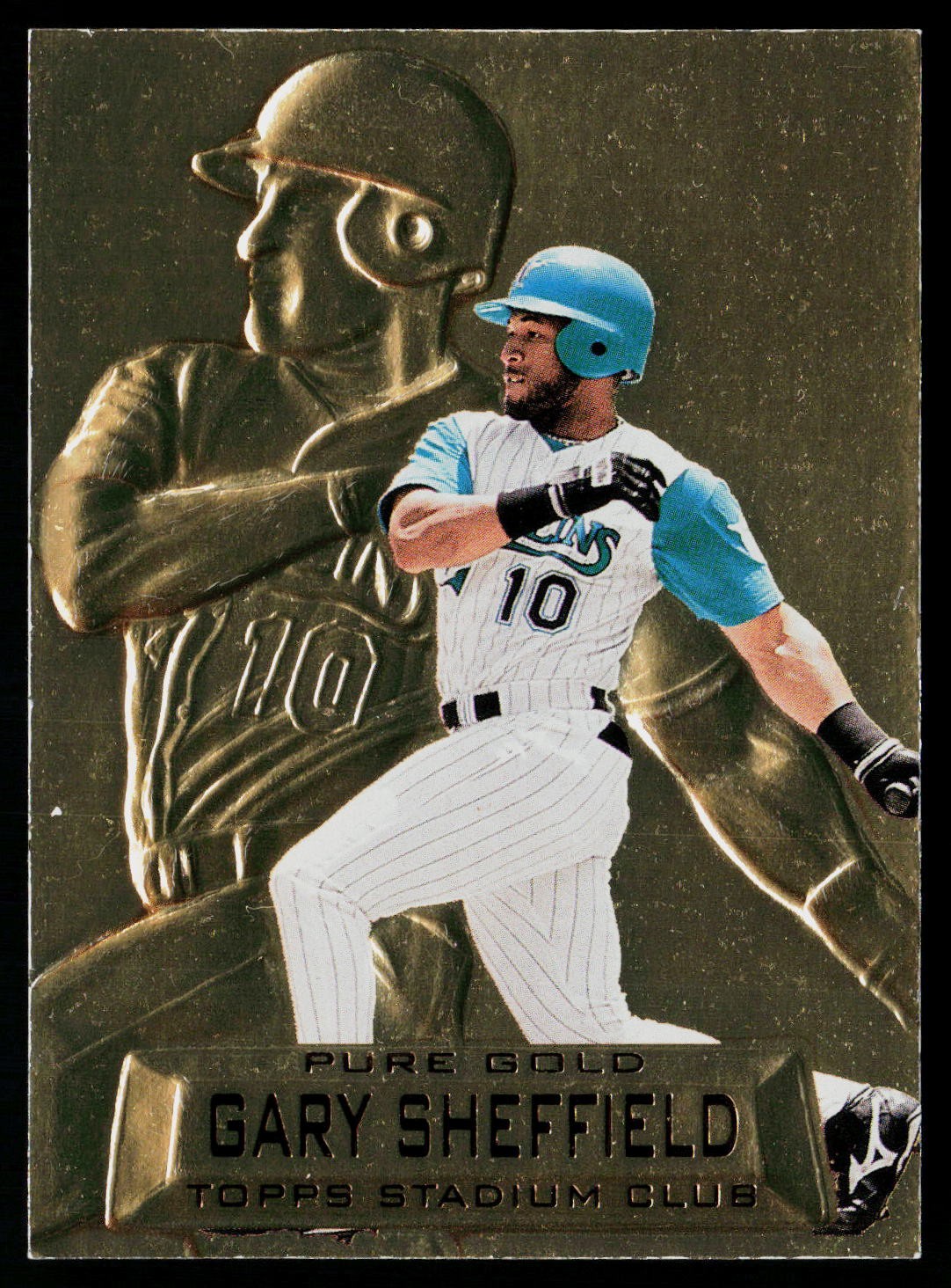 1997 Stadium Club #PG9 Gary Sheffield Pure Gold Marlins