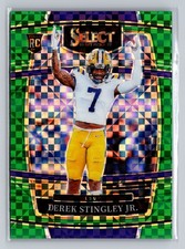 Derek Stingley Jr. [Green Squares] #20 2022 Panini Select Draft Picks