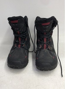 Salomon Deemax 2 Dry Black Red Thinsulate Winter Hiking Boots Women's Size 8