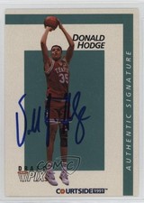 1991 Courtside Draft Pix Auto Donald Hodge #26 Auto 7i6